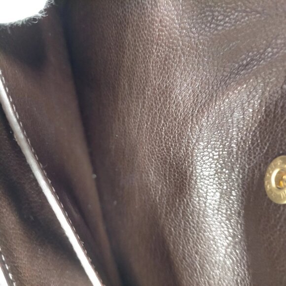 Authetnic Prada Brown Canvas Hand Bag mn1040-112525 - Picture 14 of 16